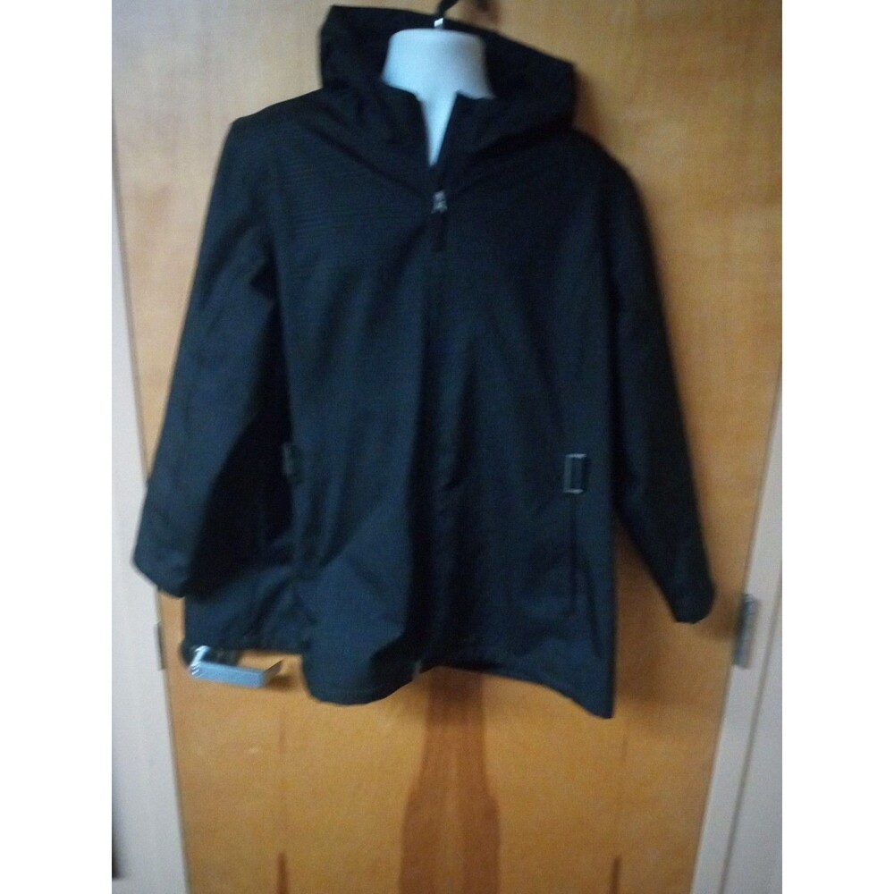 FREE TECH SOLID BLACK ZIP UP  JACKET 3X